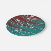 Waves in wit papieren bordje (Gekanteld)