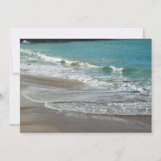 Waves Lapping op de Beach Turquoise Blue Ocean (Voorkant)