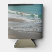 Waves Lapping op de Beach Turquoise Blue Ocean Blikjeskoeler (Voorkant)