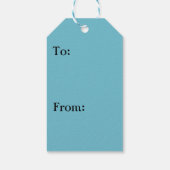 Waves Lapping op de Beach Turquoise Blue Ocean Cadeaulabel (Achterkant)