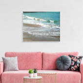 Waves Lapping op de Beach Turquoise Blue Ocean Canvas Afdruk (Insitu (Woonkamer))
