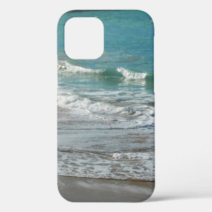 Waves Lapping op de Beach Turquoise Blue Ocean iPhone 12 Hoesje