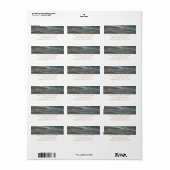 Waves Lapping op de Beach Turquoise Blue Ocean Etiket (Full Sheet)