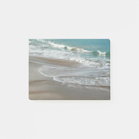 Waves Lapping op de Beach Turquoise Blue Ocean Post-it® Notes (Voorkant)