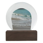 Waves Lapping op de Beach Turquoise Blue Ocean Sneeuwbol (Achterkant)