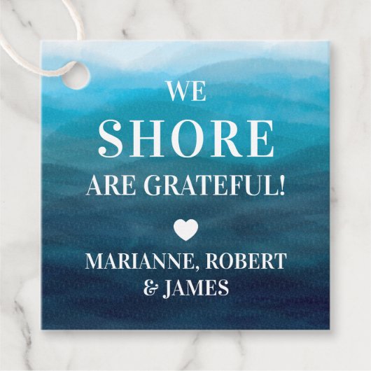 Waves Leraar Dank u Labels, Personeel Waardering Bedankjes Labels (Voorkant)