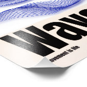 Waves – Minimal Abstract Motion Poster (Coin)