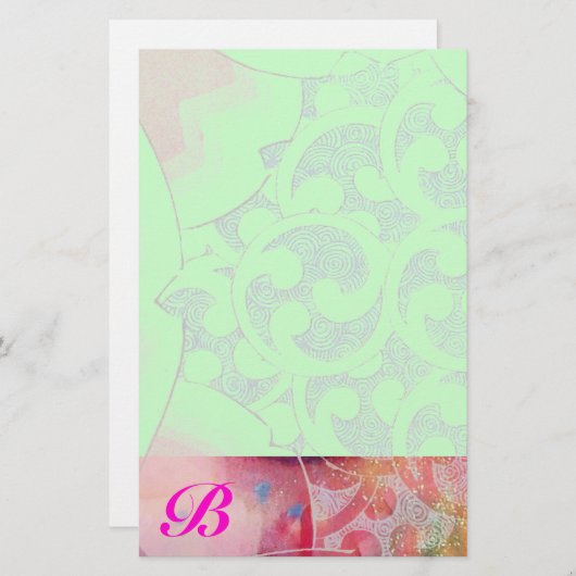 WAVES Monogram Briefpapier (Voorkant / Achterkant)