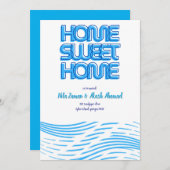 Waves Navy Lakeside Bewegende Aankondiging (Voorkant / Achterkant)