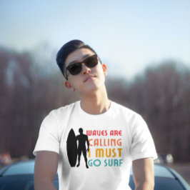 Waves noemt grappige  zomergrafiek t-shirt