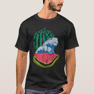 Waves Ocean Tropical Summer Vibes Fruit Watermeloe T-shirt