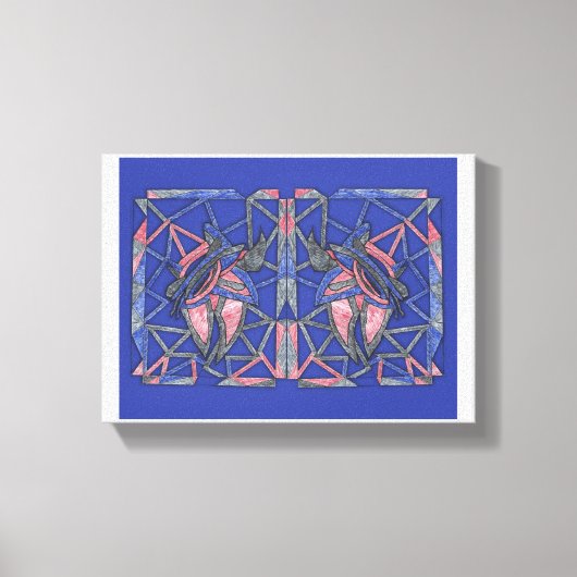 Waves of Expression Abstract Canvas Art Afdruk (Voorkant)