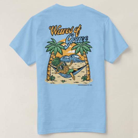 Waves of Grace T-shirt (Design achterkant)
