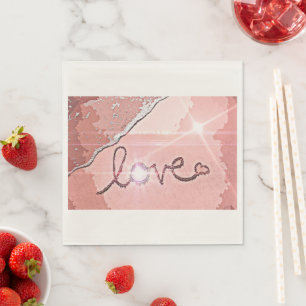 Waves of Love Napkins Servet