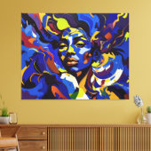 Waves of Self Canvas Afdruk (Insitu (Woonkamer))