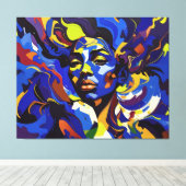 Waves of Self Canvas Afdruk (Insitu (Houten vloer))