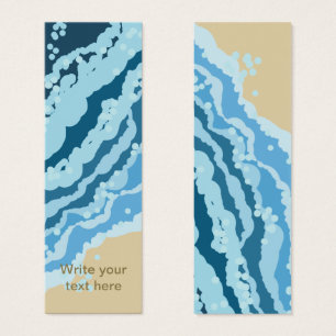 Waves on Sand Abstract Mini Visitekaartjes