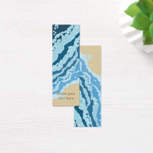 Waves on Sand Abstract Mini Visitekaartjes (Bureau)