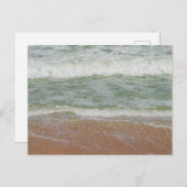 Waves op de strand Natuur Briefkaart (Voorkant / Achterkant)