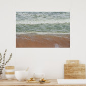 Waves op de strand Natuur Poster (Keuken)