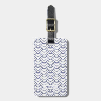 Waves Patroon Bagagelabel