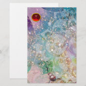 WAVES RED RUBY BRIEFPAPIER (Voorkant / Achterkant)