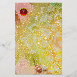 WAVES RED RUBY BRIEFPAPIER