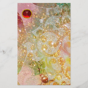 WAVES RED RUBY BRIEFPAPIER