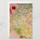 WAVES RED RUBY BRIEFPAPIER (Voorkant / Achterkant)