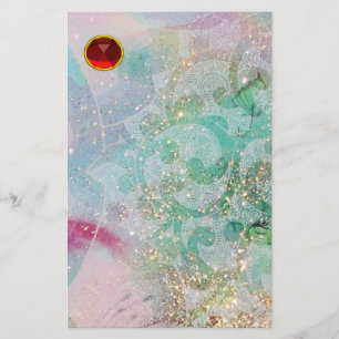 WAVES RED RUBY BRIEFPAPIER