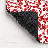 Waves, Rood-White-Computer Mousepad Muismat (Hoek)