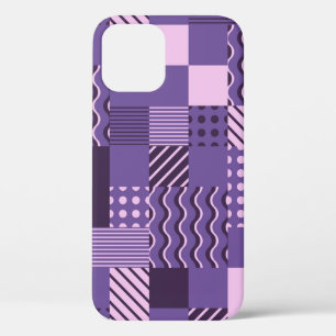 Waves Stripes Stippen: modern naadloos. iPhone 12 Hoesje