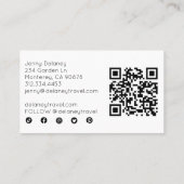 Waves Sunset Seashells Foto Reizen Sociaal Icoon Q Visitekaartje (Achterkant)