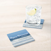 Waves & surf-cadeau vierkante kartonnen onderzetter (Insitu)