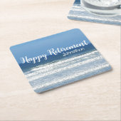 Waves & surf-cadeau vierkante kartonnen onderzetter (Schuin)