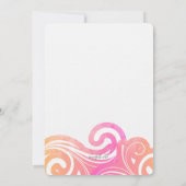 Waves-uitnodiging Kaart (Achterkant)