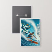 Waves & Wanderlust Collectie Button (Voorkant / Achterkant)