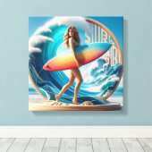 Waves & Wanderlust Collection Canvas Afdruk (Insitu (Houten vloer))