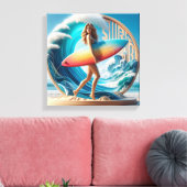 Waves & Wanderlust Collection Canvas Afdruk (Insitu (Woonkamer))