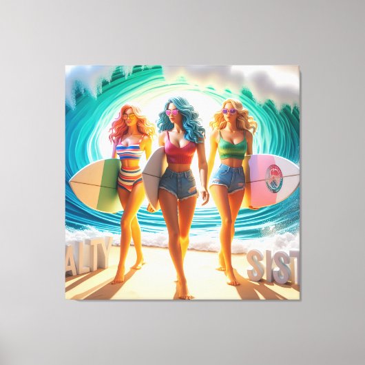 Waves & Wanderlust Collection Canvas Afdruk (Voorkant)