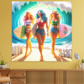 Waves & Wanderlust Collection Canvas Afdruk (Insitu (Woonkamer))