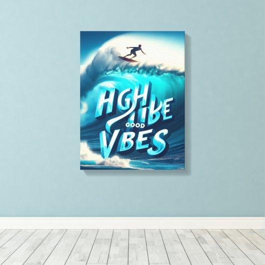 Waves & Wanderlust Collection Canvas Afdruk (Insitu (Houten vloer))