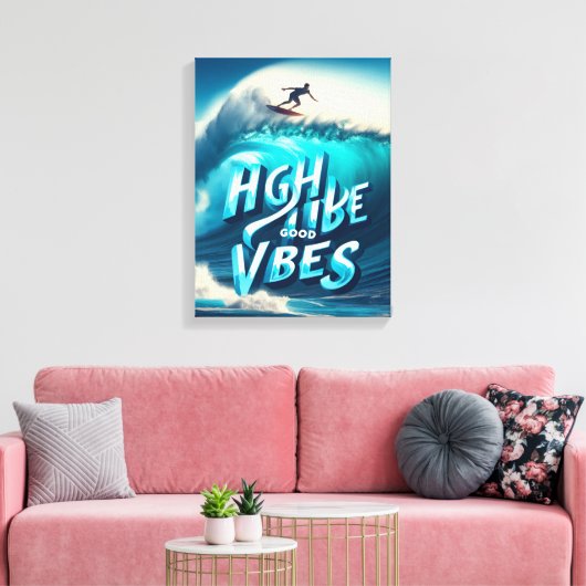 Waves & Wanderlust Collection Canvas Afdruk (Insitu (Woonkamer))