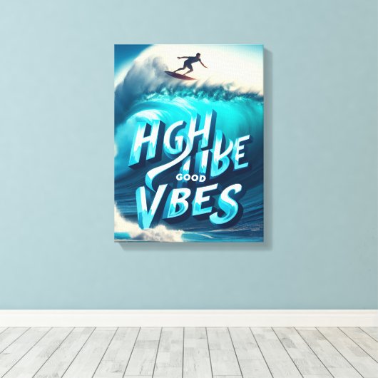 Waves & Wanderlust Collection Canvas Afdruk (Insitu (Houten vloer))