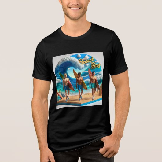Waves & Wanderlust Collection Tri-Blend Shirt (Voorkant)
