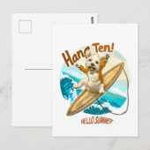 Waves & Woofs Wishes Briefkaart (Voorkant / Achterkant)