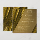 Wavey Gold Bridal Shower Invitation (Devant / Derrière)