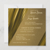 Wavey Gold Bridal Shower Invitation (Devant)