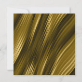Wavey Gold Wedding Uitnodiging (Achterkant)