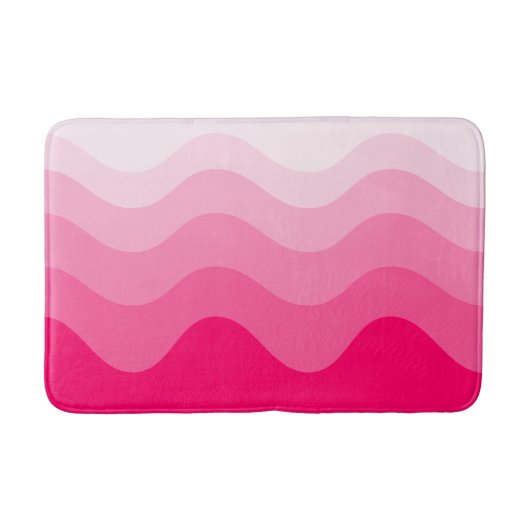 Wavey Stripe Modern Bath Mat (Voorkant)